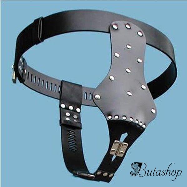 Черный женский пояс верности экокожа - www.butashop.com