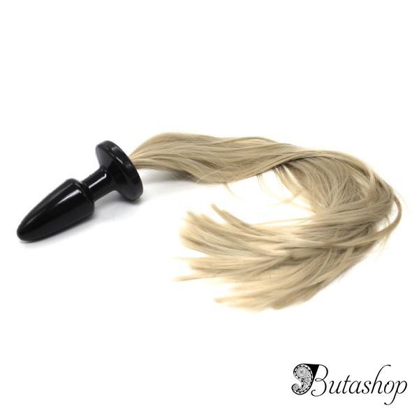 Анальная пробка с длинным хвостом - www.butashop.com