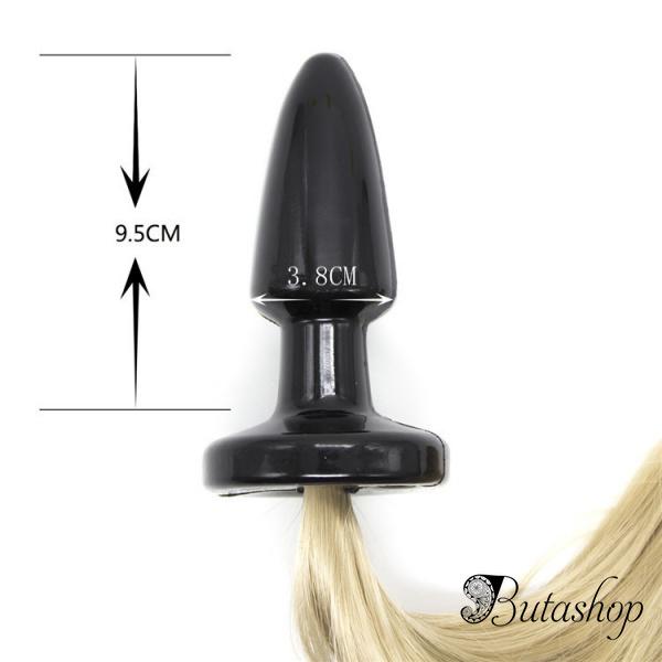 Анальная пробка с длинным хвостом - www.butashop.com