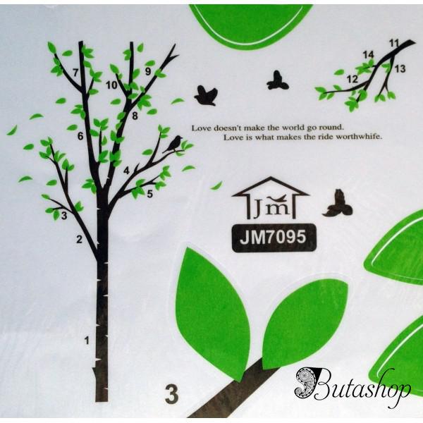 РАСПРОДАЖА! Виниловая наклейка - Дерево с птичками - www.butashop.com