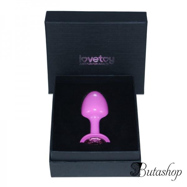 Розовая гладкая анальная пробка Rosebud Pink - www.butashop.com