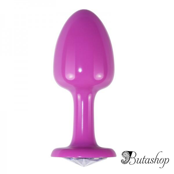 Розовая гладкая анальная пробка Rosebud Pink - www.butashop.com