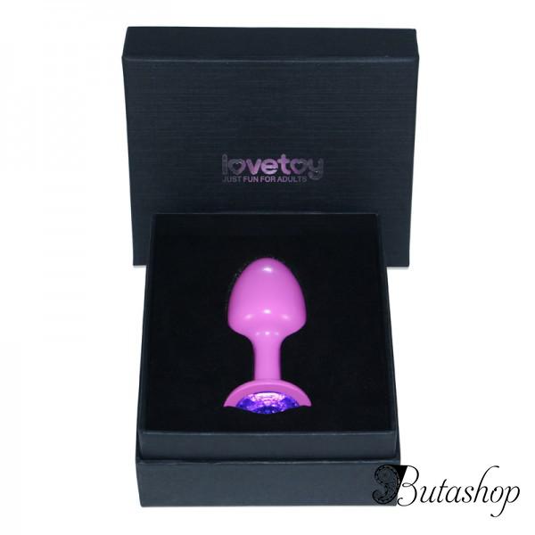 Розовая гладкая анальная пробка Rosebud Pink - www.butashop.com