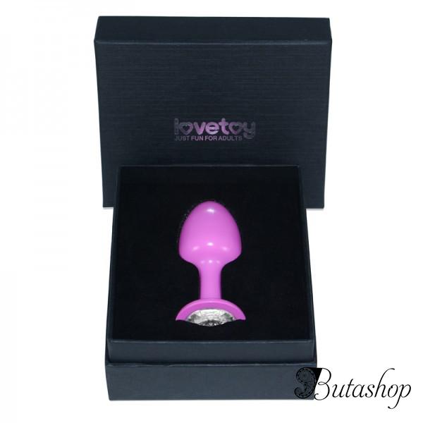 Розовая гладкая анальная пробка Rosebud Pink - www.butashop.com
