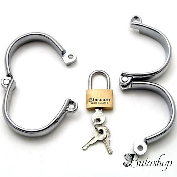 Мужские стальные наручники из стали - www.butashop.com