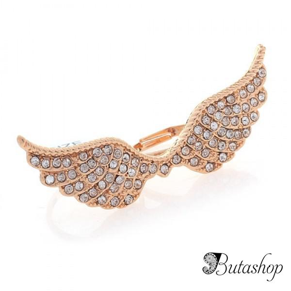 РАСПРОДАЖА! Двойное кольцо с крыльями ангела - www.butashop.com