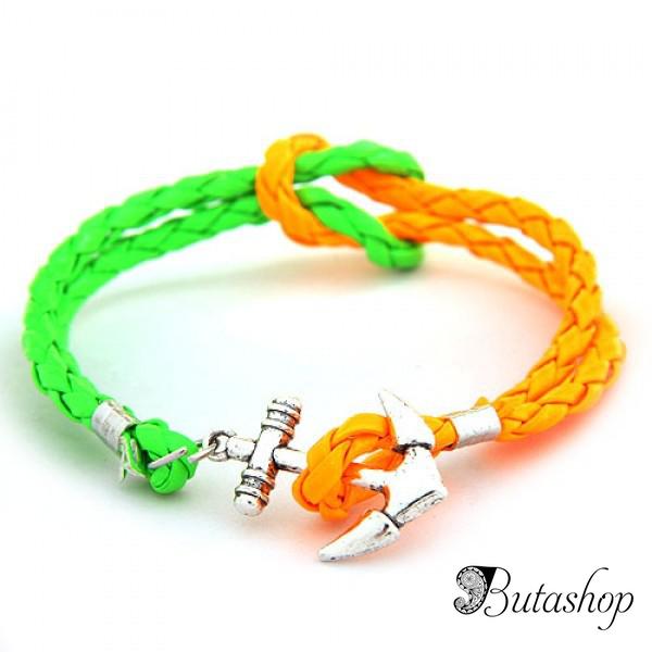 РАСПРОДАЖА! Серебрянный браслет Якорь - www.butashop.com