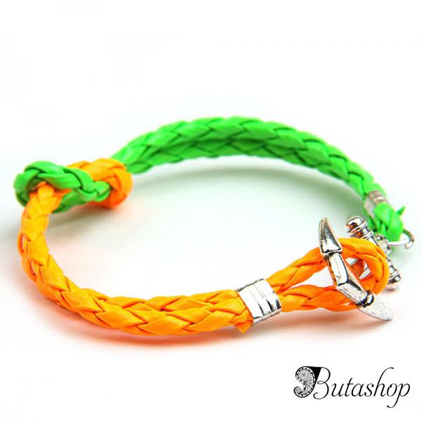 РАСПРОДАЖА! Серебрянный браслет Якорь - www.butashop.com