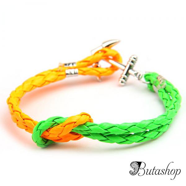 РАСПРОДАЖА! Серебрянный браслет Якорь - www.butashop.com
