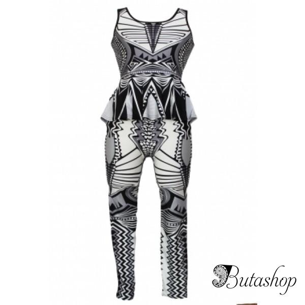 Стильный костюм с оригинальным принтом - www.butashop.com