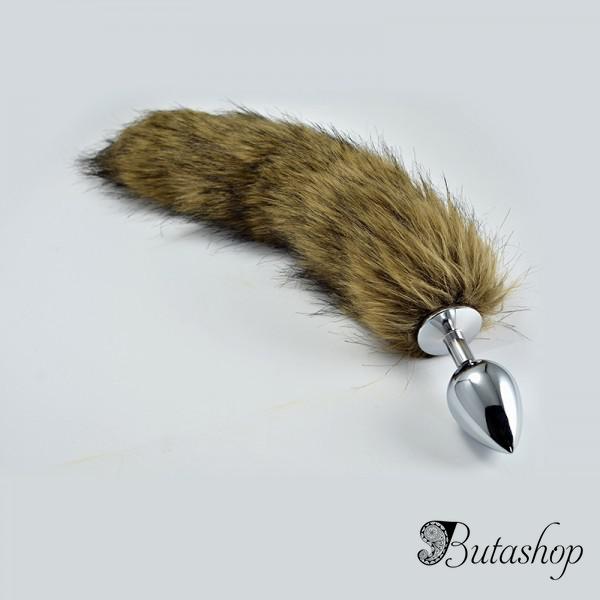 Анальная пробка с длинным хвостиком - www.butashop.com