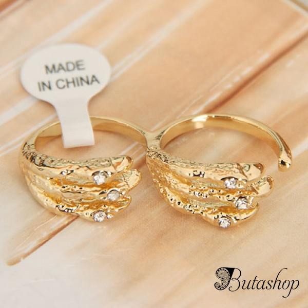 РАСПРОДАЖА! Двойное кольцо - Дракон - www.butashop.com