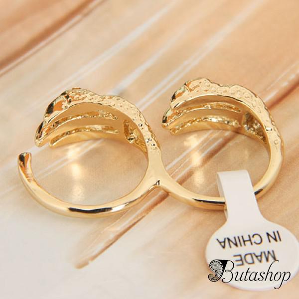 РАСПРОДАЖА! Двойное кольцо - Дракон - www.butashop.com