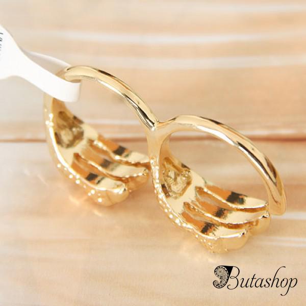РАСПРОДАЖА! Двойное кольцо - Дракон - www.butashop.com