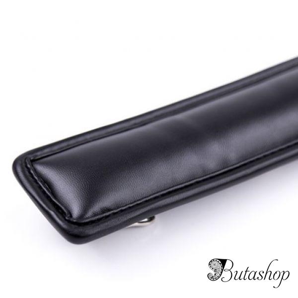 Кожаный ошейник Unisex с поводком - www.butashop.com