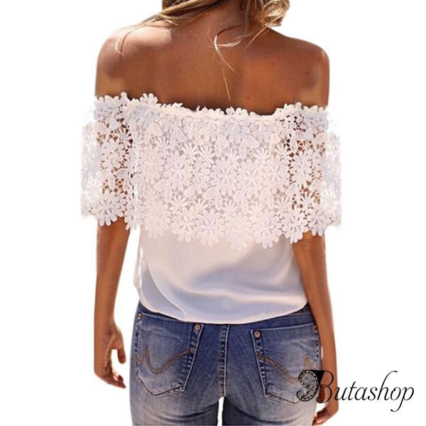 Футболка с кружевами - www.butashop.com