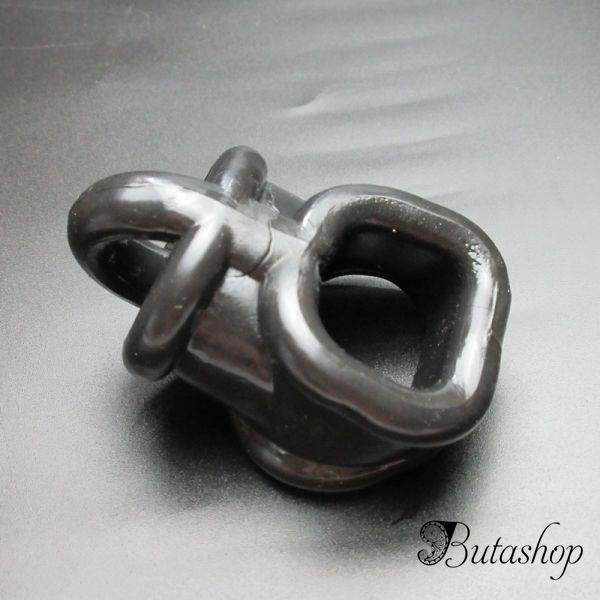 Фиксатор на пенис для мужчин черный - www.butashop.com
