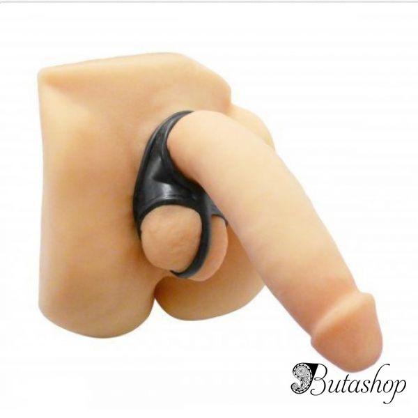 Фиксатор на пенис для мужчин черный - www.butashop.com