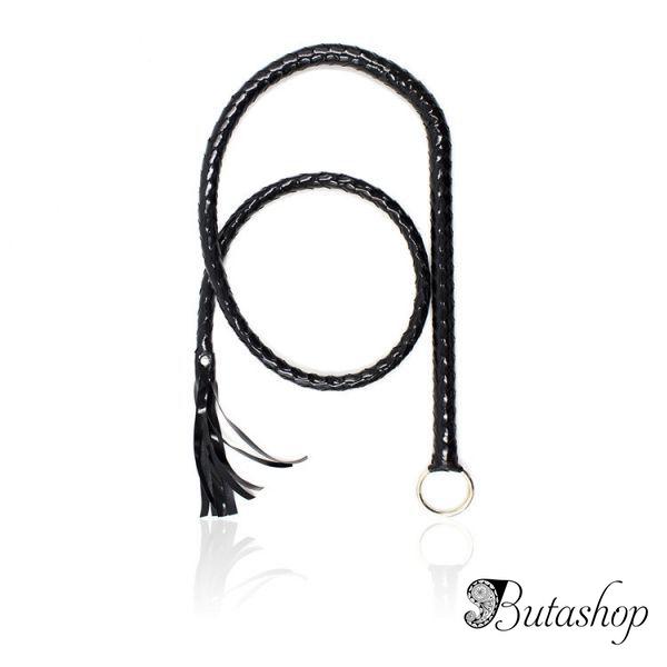 Черная плеть в виде кнута - www.butashop.com
