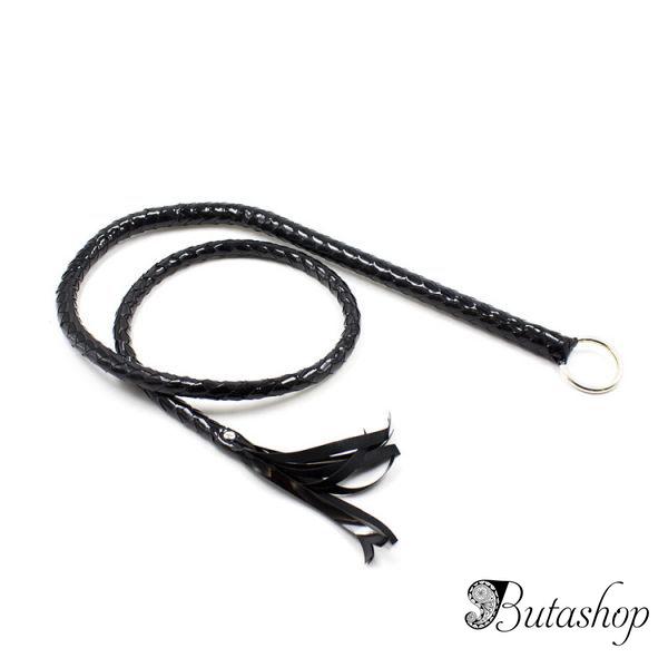 Черная плеть в виде кнута - www.butashop.com