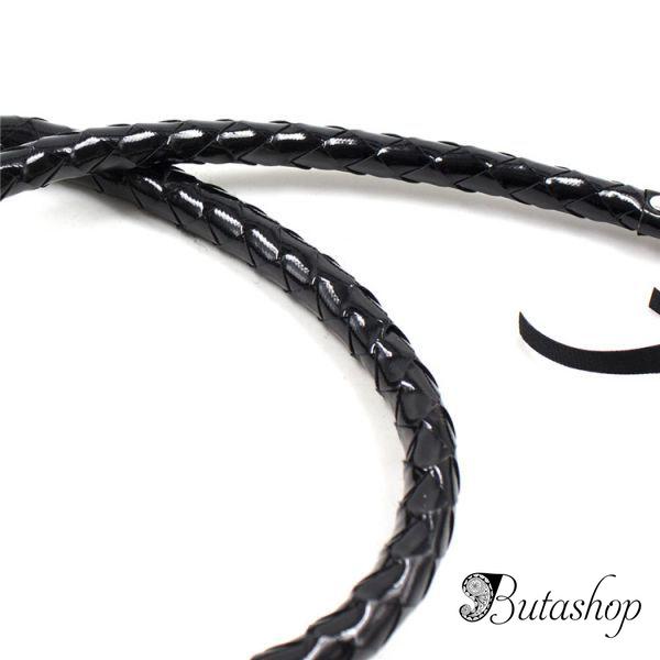 Черная плеть в виде кнута - www.butashop.com