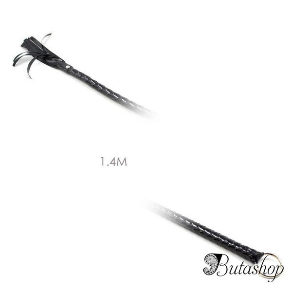 Черная плеть в виде кнута - www.butashop.com