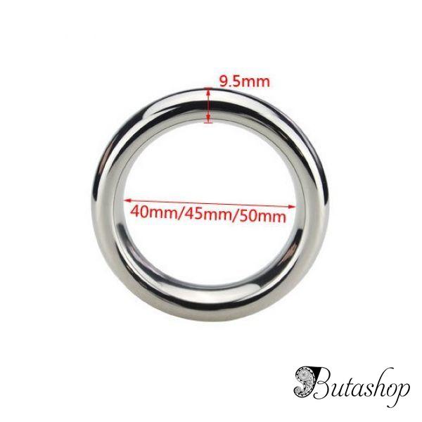 Stainless Steel Donut Cock Ring - www.butashop.com