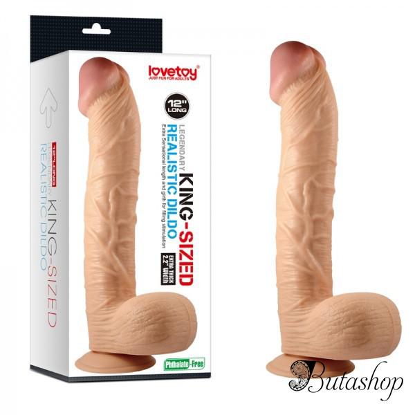 Телесный фаллоимитатор - Король - www.butashop.com