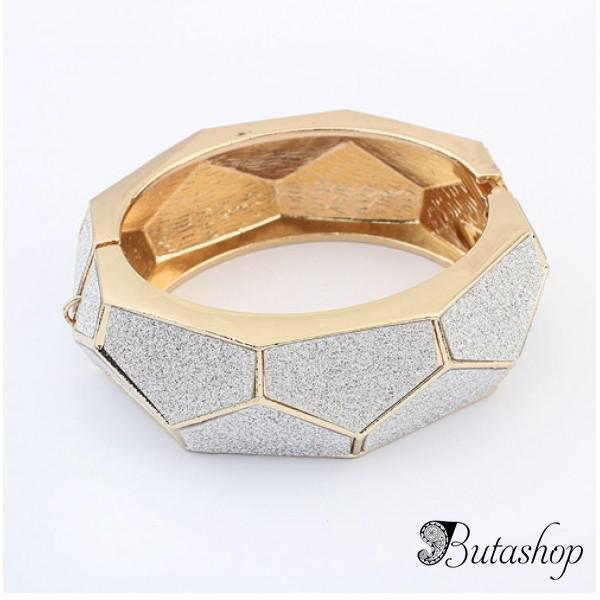 РАСПРОДАЖА! Массивный браслет с мерцающим напылением - www.butashop.com