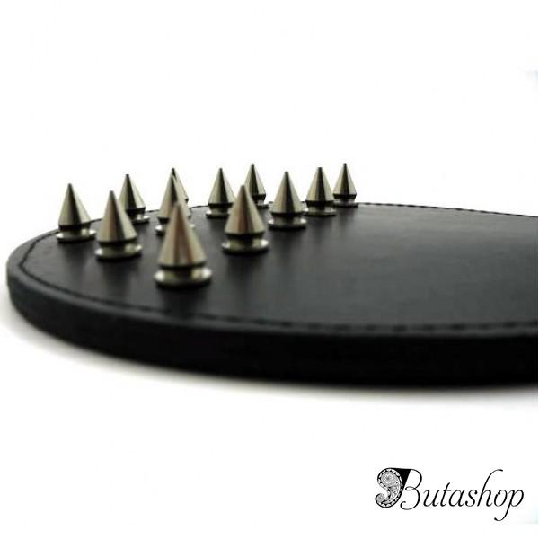 Круглая кожаная шлепалка - www.butashop.com