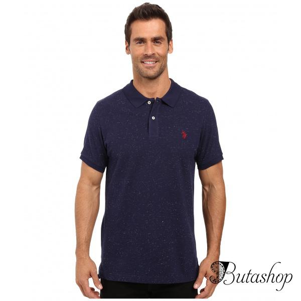 РАСПРОДАЖА! Поло U.S. POLO ASSN. Short Sleeve Fleck Pique Polo Shirt - www.butashop.com