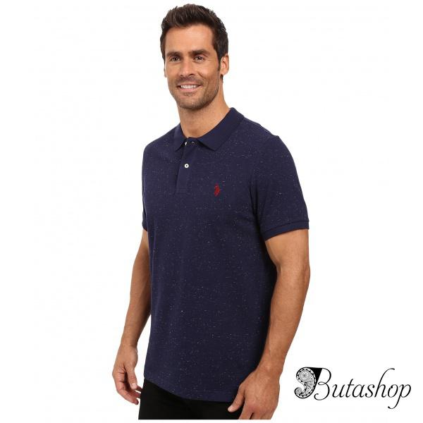 РАСПРОДАЖА! Поло U.S. POLO ASSN. Short Sleeve Fleck Pique Polo Shirt - www.butashop.com