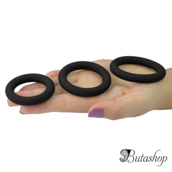Мягкие силиконовые кольца для пениса Power Plus Soft Silicone Pro Ring - www.butashop.com