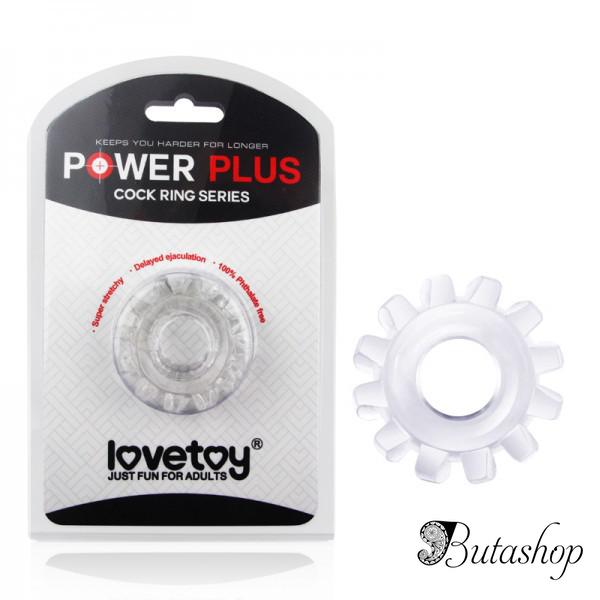 Прозрачное эрекционное кольцо Power Plus - www.butashop.com