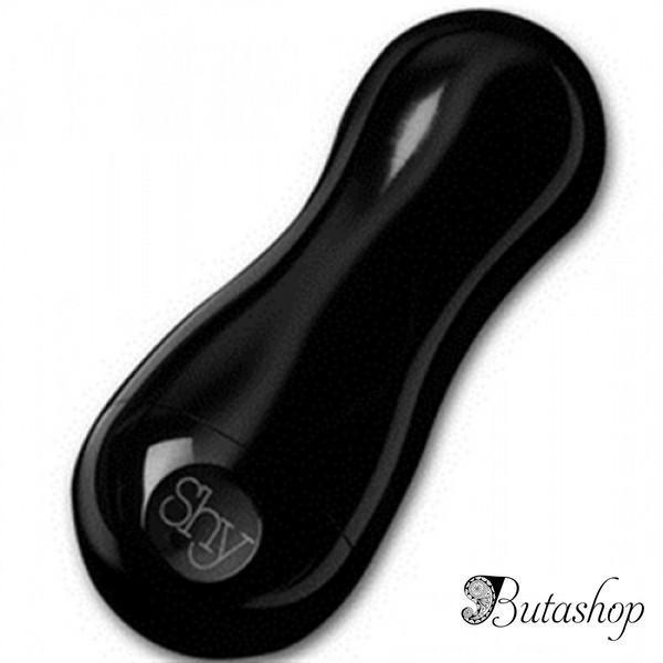 РАСПРОДАЖА! Металлический мини вибратор черный Shy - www.butashop.com