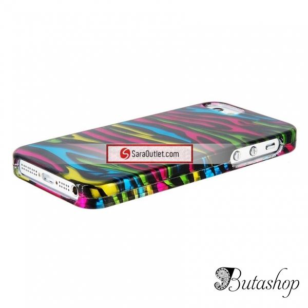 РАСПРОДАЖА! Чехол разноцветная зебра для iPhone 5 - www.butashop.com
